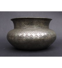 Antique Large islamic Tinned Copper Wine Bowl, 18/19th C. No:Tas/32