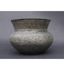 Antique Large islamic Tinned Copper Wine Bowl, 19th C. No:Tas/ 50