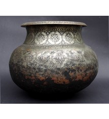 Antique islamic ,   18th to 19th century Tinned Copper cooking pot No: دیگ