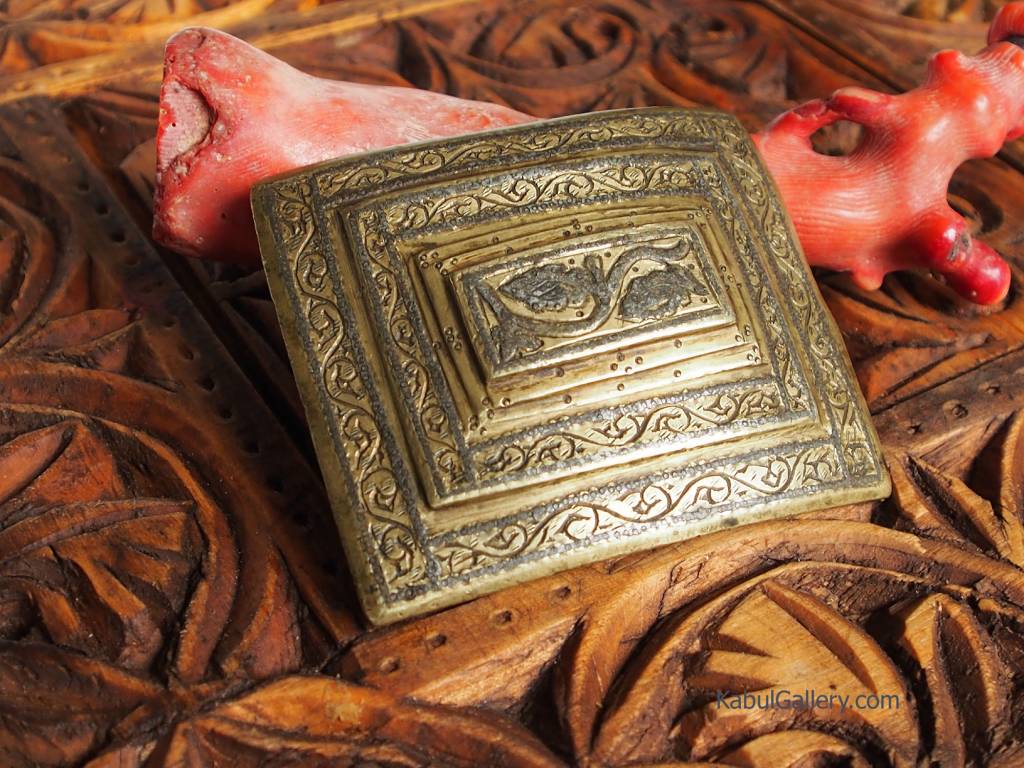 antique Afghan belt buckle 19th century No:18/E