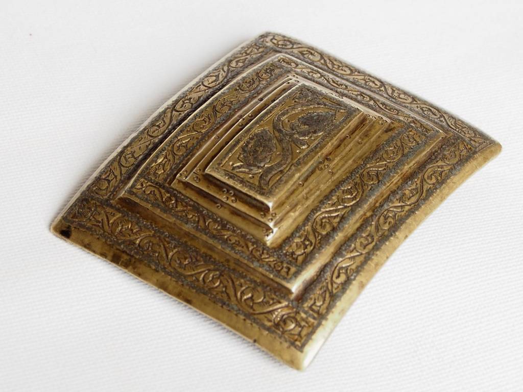 antique Afghan belt buckle 19th century No:18/E