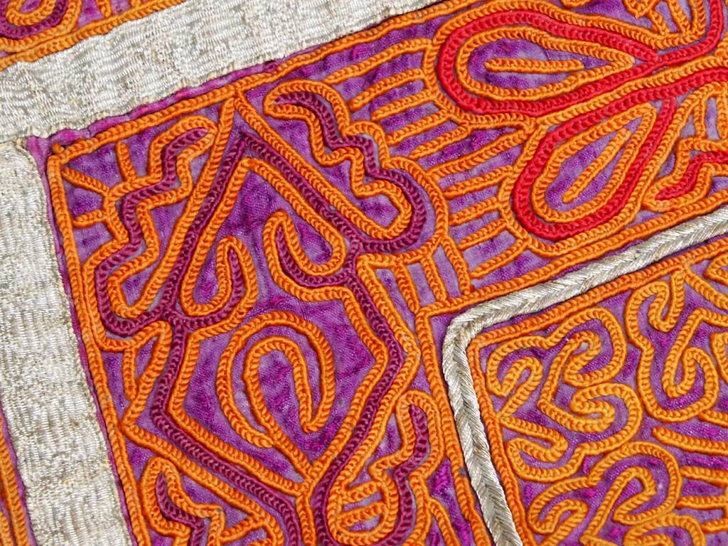 antique  Katawaz  silk embroidery  Tray cloth No:18/C