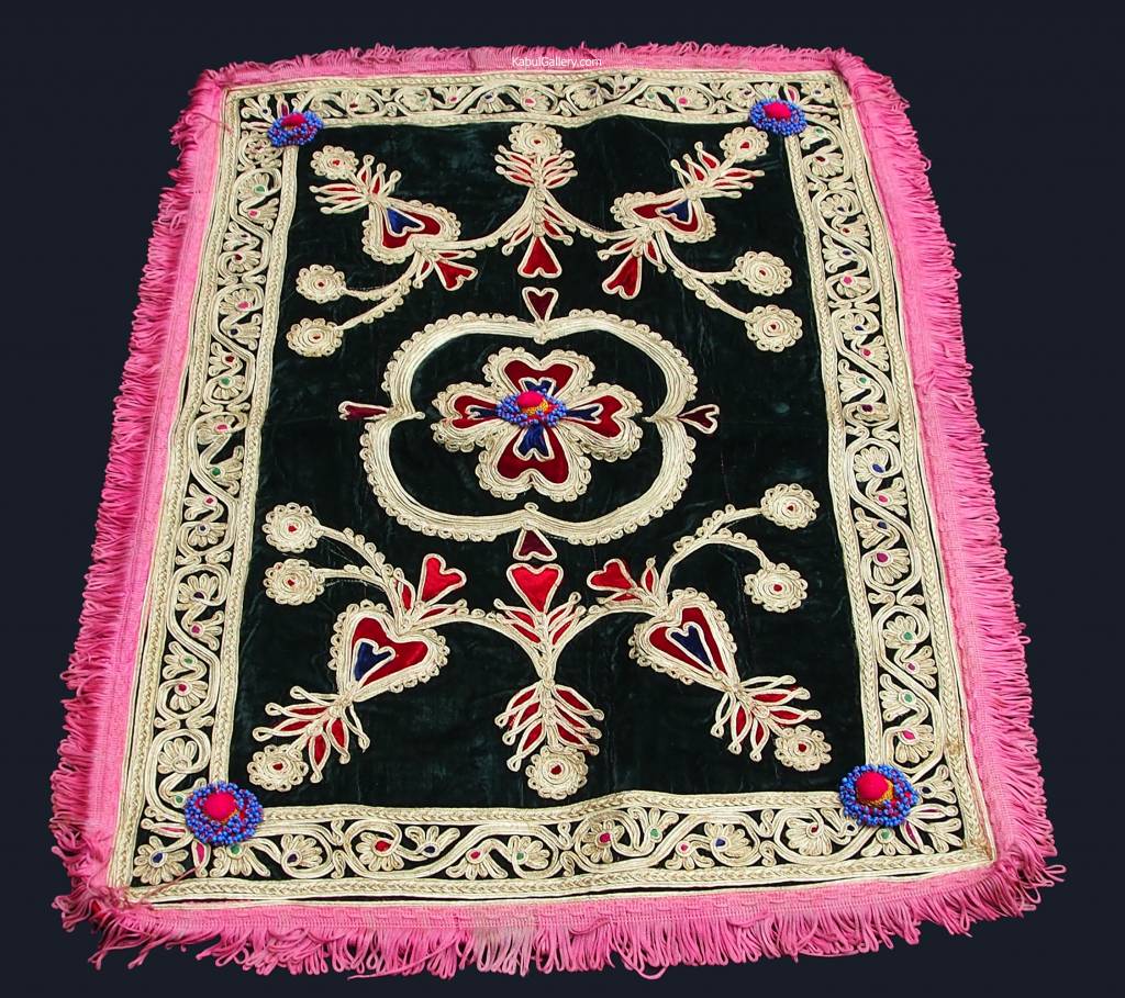 antique  Hazara velvet silk embroidery 19th century  No:18/25