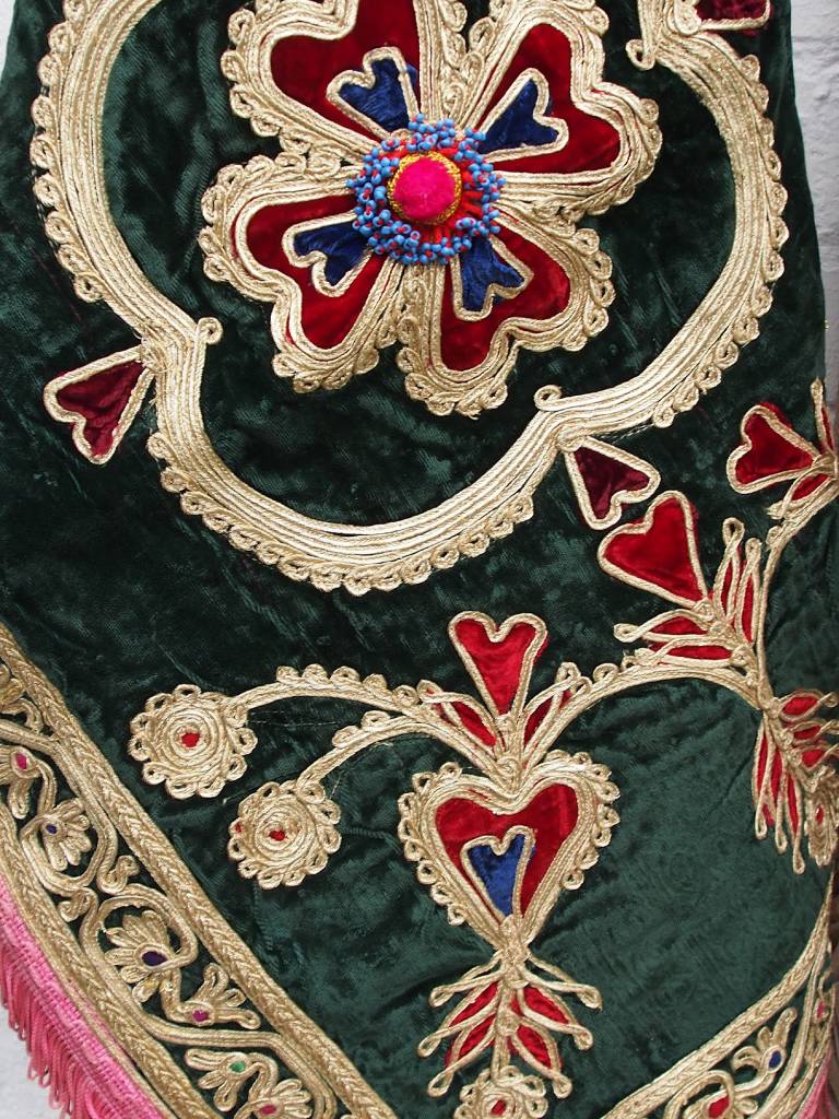 antique  Hazara velvet silk embroidery 19th century  No:18/25