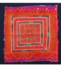 antique  Katawaz  silk embroidery  Tray cloth No:18/26