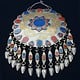 Ethnic Turkmen tribal Nickel silver Gonjik pendant Anhänger No:A