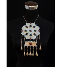 Ethnic Turkmen tribal Nickel silver  necklace Kette Nr:18/3