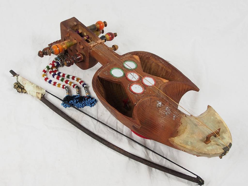 Antik Afghan musikinstrumen Ghichak 18/3