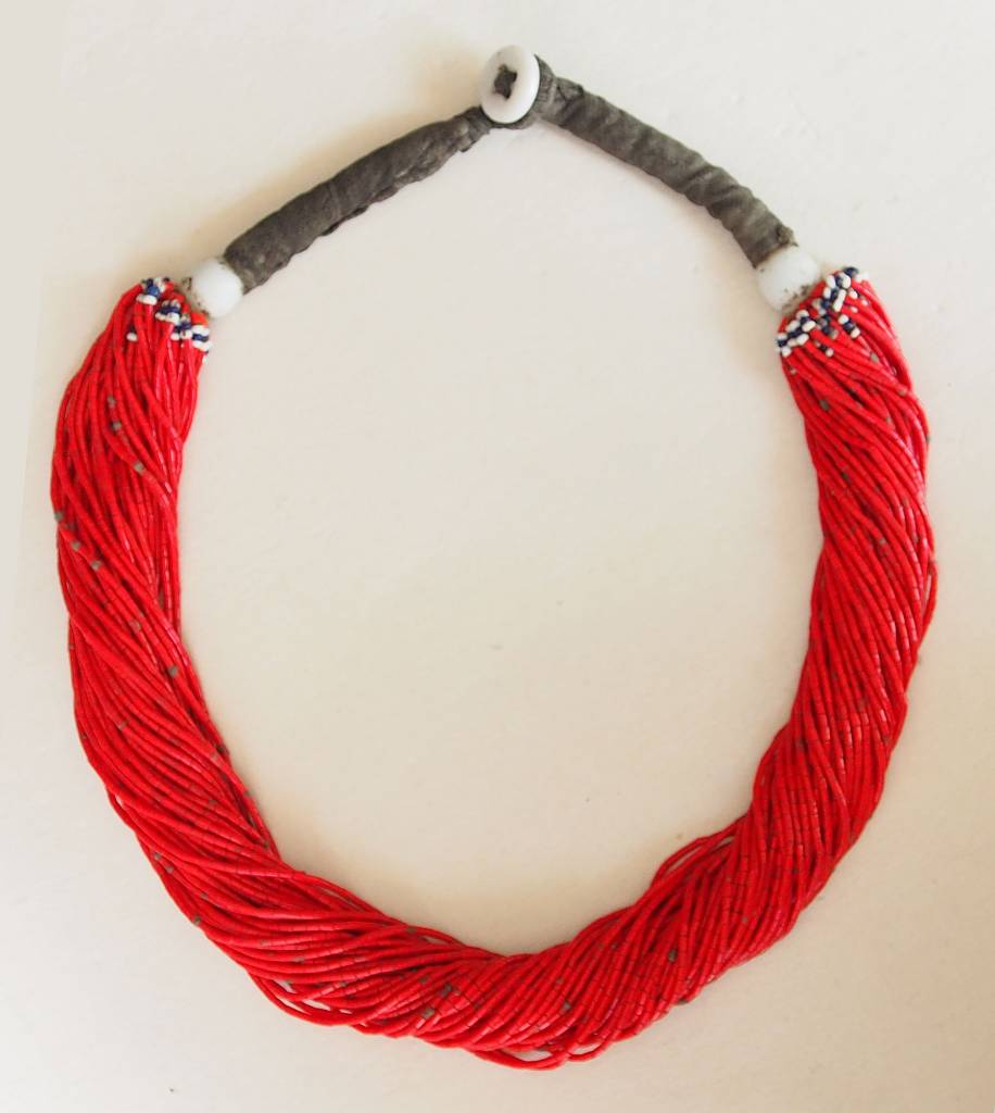 antike Glas Perlen Kette Kalash Chitral Nr:9/10