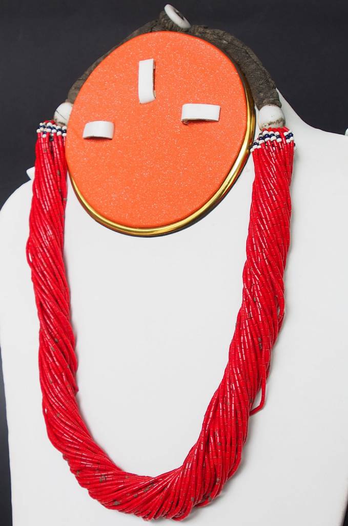 antike Glas Perlen Kette Kalash Chitral Nr:9/10