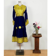 Afghan Nomaden samt Tracht  Königblau 18/9