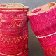 a pair of antique Woman’s Silk embroidered Cuffs Eastern Afghanistan Paktya Mangal  late 19th century  No:18/E