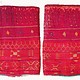 a pair of antique Woman’s Silk embroidered Cuffs Eastern Afghanistan Paktya Mangal  late 19th century  No:18/G