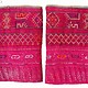 a pair of antique Woman’s Silk embroidered Cuffs Eastern Afghanistan Paktya Mangal  late 19th century  No:18/J