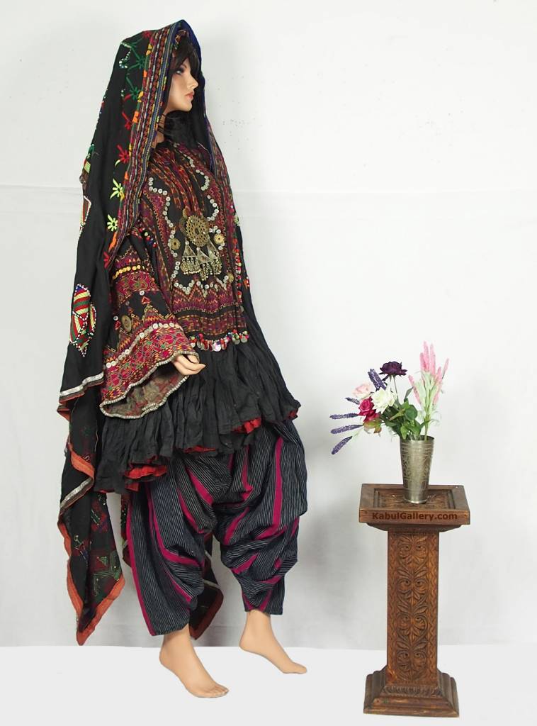 3 parts antique  Afghanistan nuristan  Woman  Dress jumlo No:F