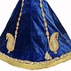 antique Afghanistan Hazara Woman velvet Dress Blue