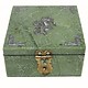 Hand Crafted olive green Jade Gemstone box Candy Dish from Afghanistan. 18/1