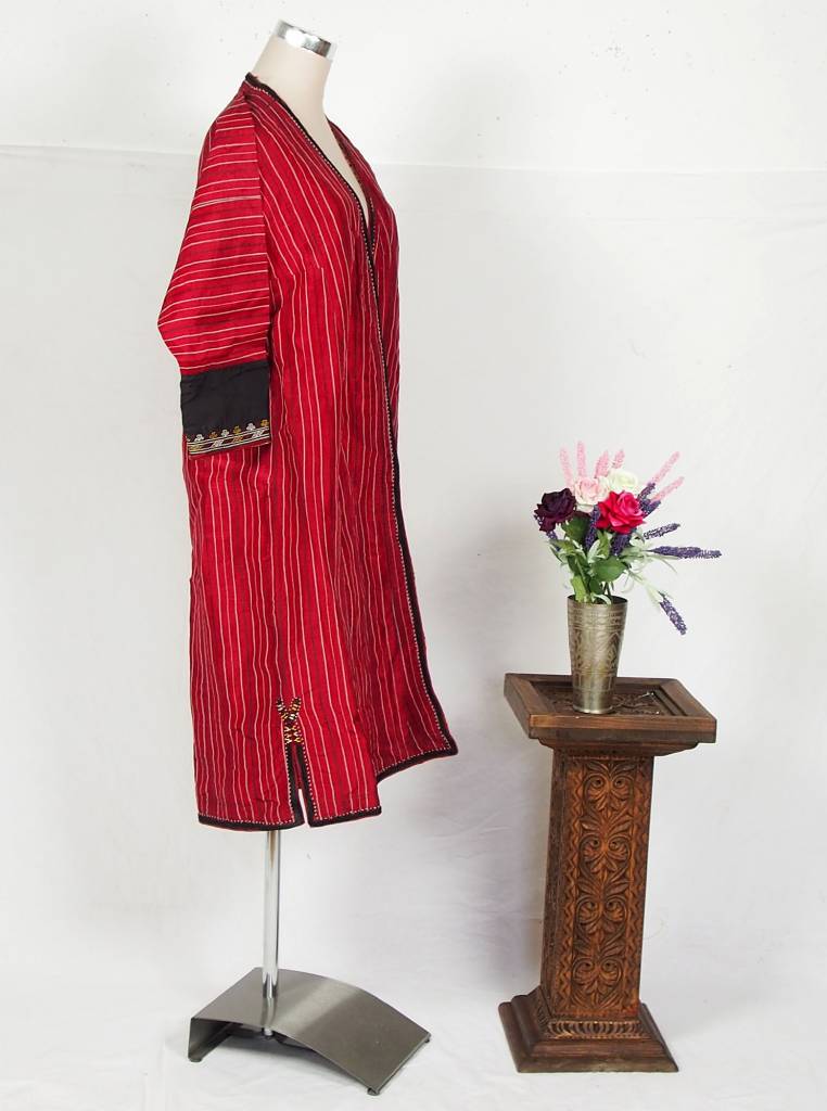 Turkmen antique silk Chapan  coat Chirpy Mantel khalat No:18/1