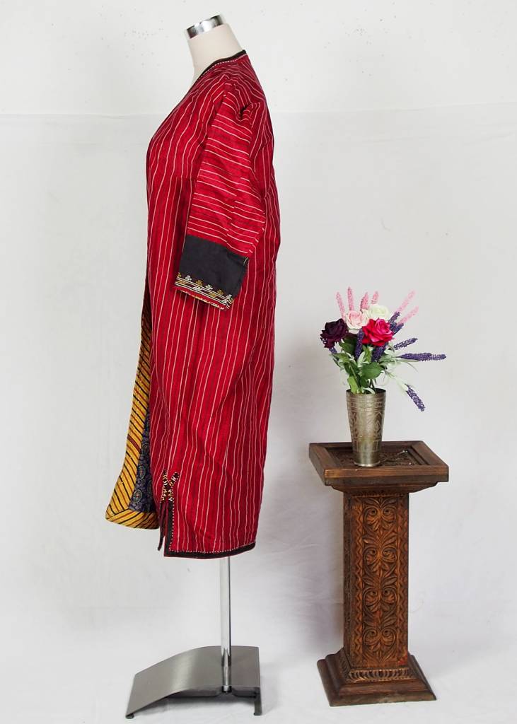 Turkmen antique silk Chapan  coat Chirpy Mantel khalat No:18/1