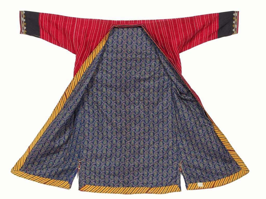 Turkmen antique silk Chapan  coat Chirpy Mantel khalat No:18/1
