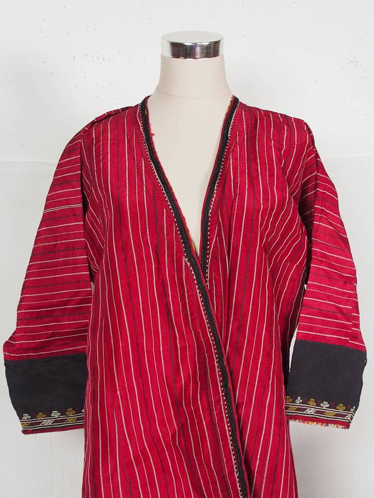 Turkmen antique silk Chapan  coat Chirpy Mantel khalat No:18/1