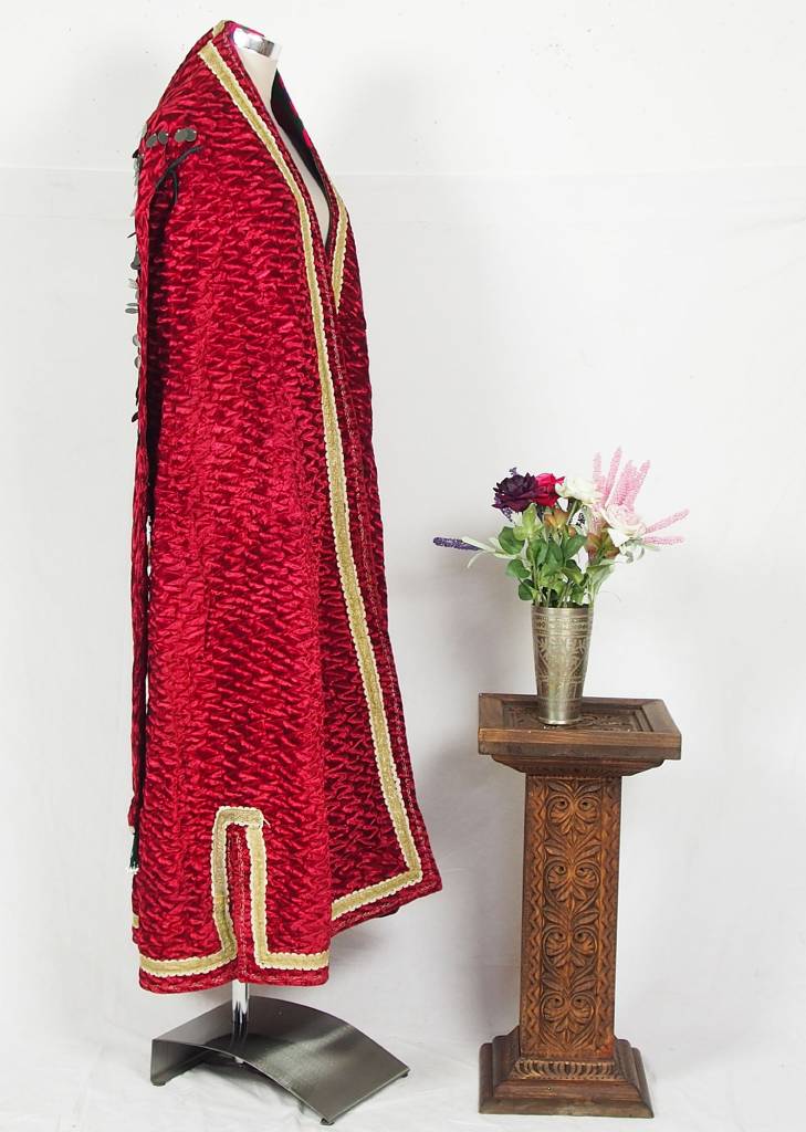 Turkmen antique velvet Chapan  coat Chirpy samt Mantel khalat Burqua No:18/3