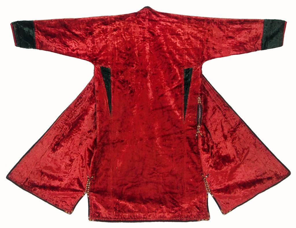 Turkmen antique velvet Chapan  coat Chirpy samt Mantel khalat No:18/7