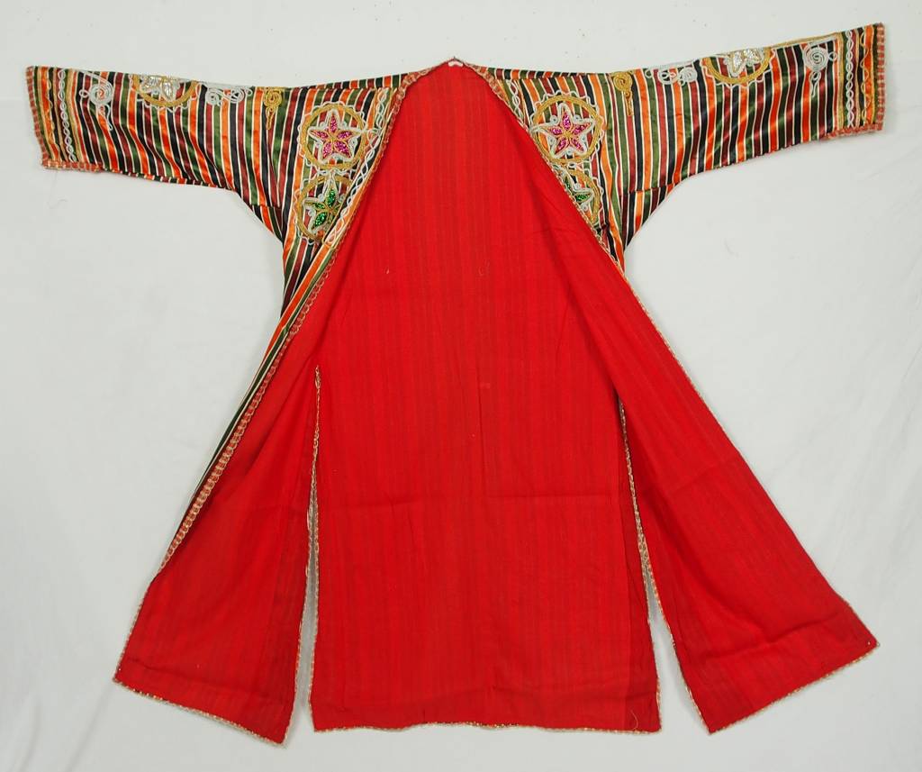 Turkmen  silk Chapan  coat Chirpy Mantel khalat No:18/14