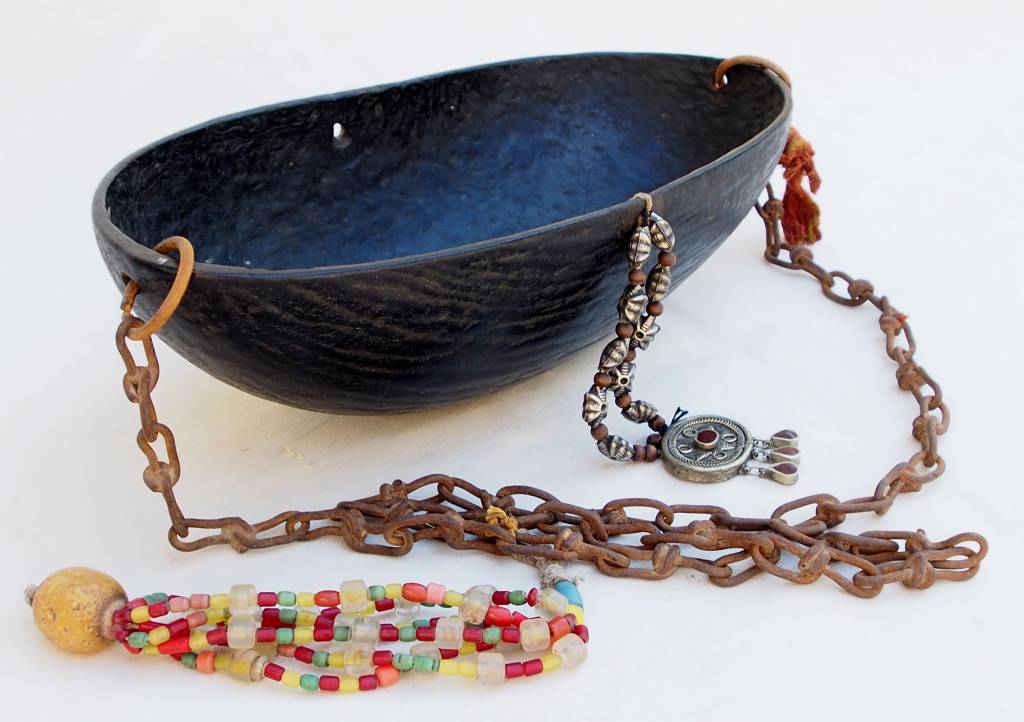 Kashkul Kashkool Begging Bowl Sufi Dervash Coco de mer No:E