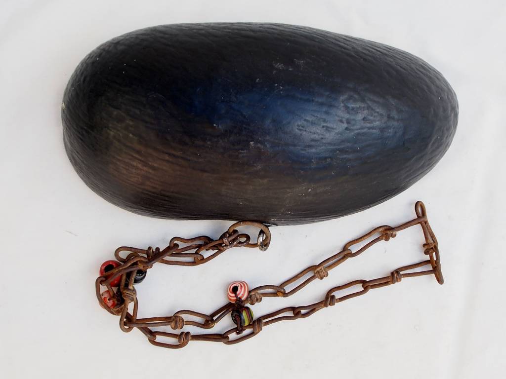 Kashkul Kashkool Begging Bowl Sufi Dervash Coco de mer No:H