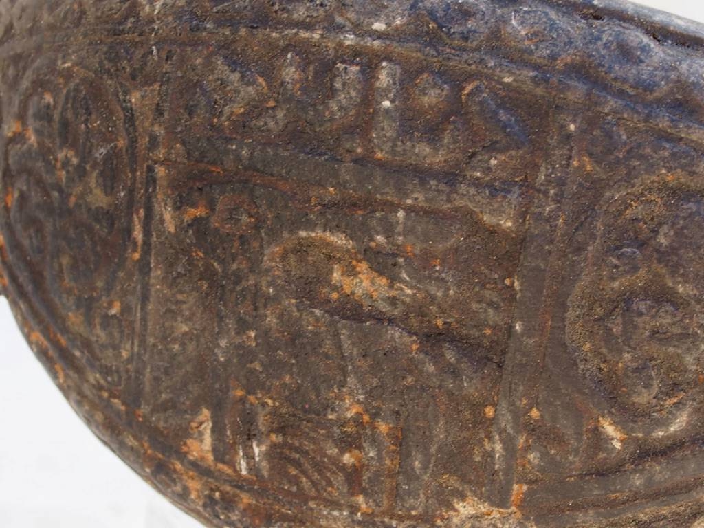 Islamic Afghanistan / Pakistan Kashkul Kashkool Begging Bowl Sufi Dervash from soapstone . No:1