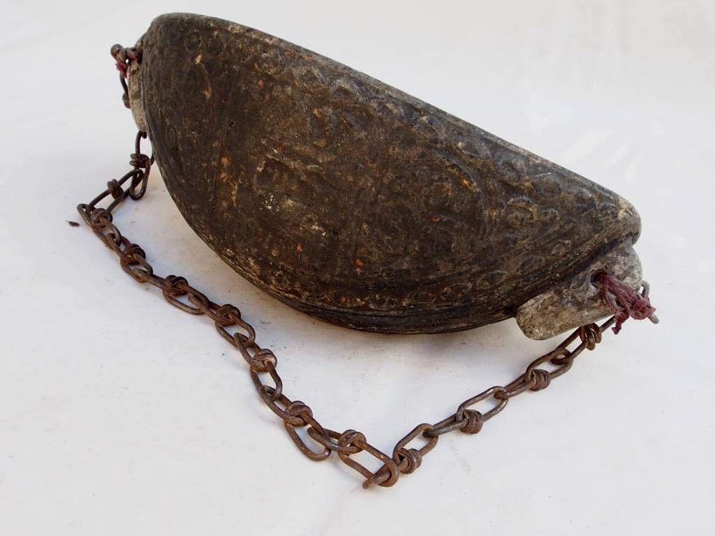 Islamic Afghanistan / Pakistan Kashkul Kashkool Begging Bowl Sufi Dervash from soapstone . No:1