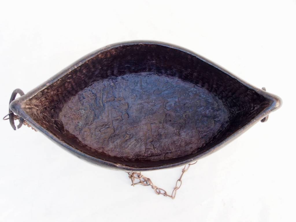 Antique wooden Kashkul Kashkool Begging Bowl Sufi Dervash No:8