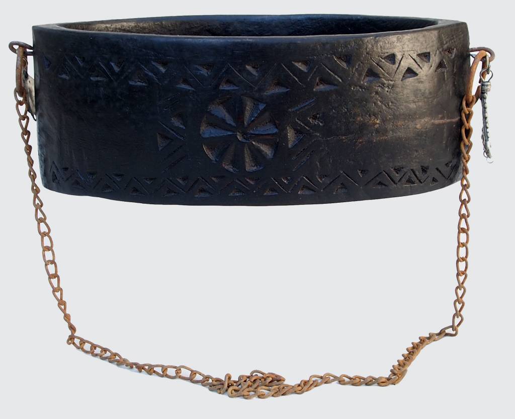 Antique wooden Kashkul Kashkool Begging Bowl Sufi Dervash No:3