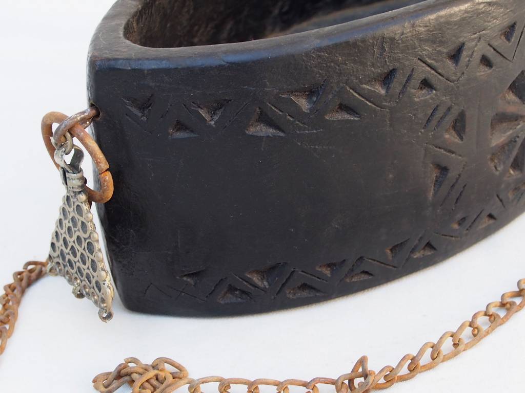 Antique wooden Kashkul Kashkool Begging Bowl Sufi Dervash No:3