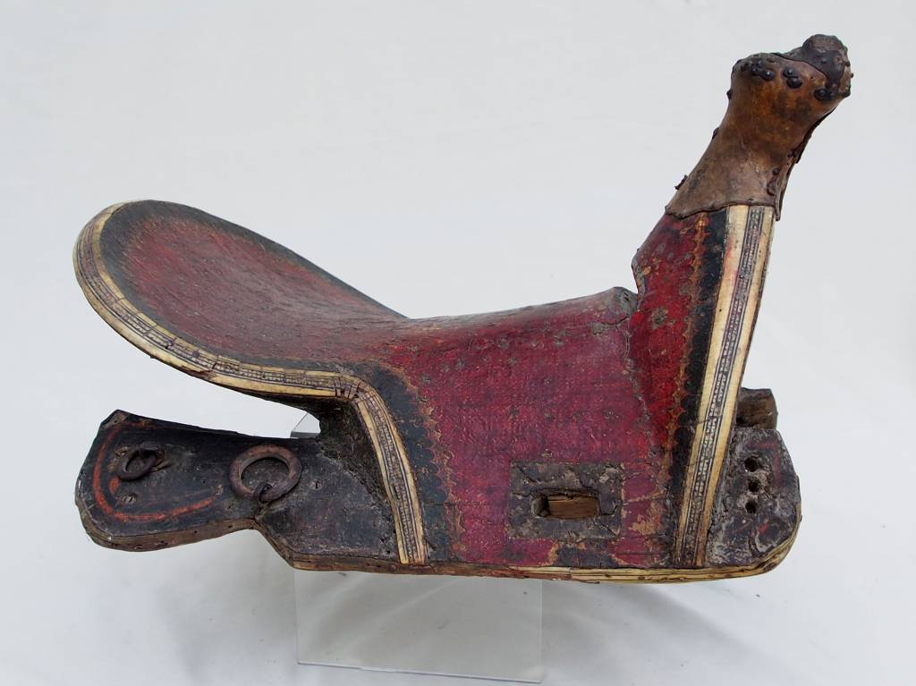 Antique islamic turkmen ottoman wooden painted horse saddle pferde Sattel Nr:18/A