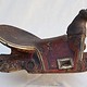 Antique islamic turkmen ottoman wooden painted horse saddle pferde Sattel Nr:18/B