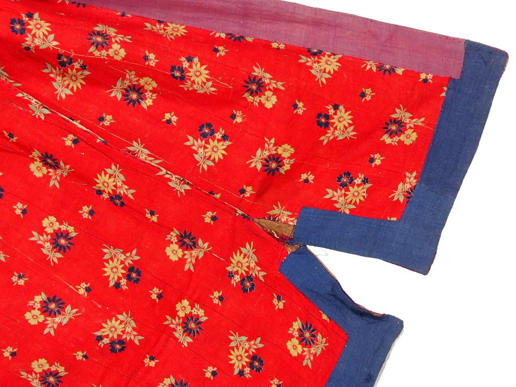 antique hand embroidered nomadic Turkmen Uzbek Afghan Ethnic ikat silk Chapan coat Chirpy Green  No-18-38