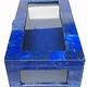 Extravagant Royal blau echt Lapis lazuli Schmuckkiste mit Glas aus Afghanistan Nr-18/A