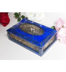 Extravagant Royal blau echt Lapis lazuli Schmuckkiste    aus Afghanistan  Nr-18/8