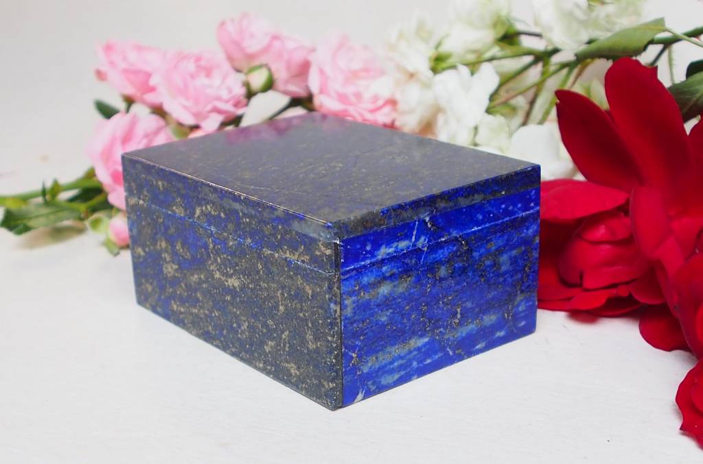 Extravagant Royal blau echt Lapis lazuli Schmuckkiste aus Afghanistan   Nr-18/21