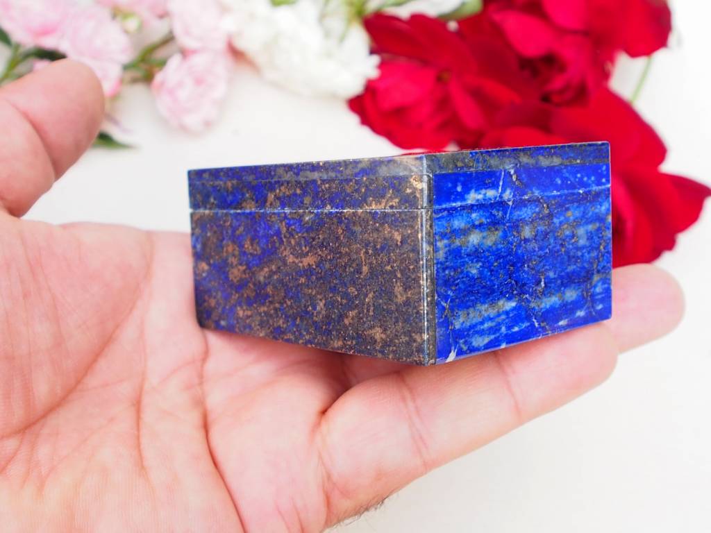 Extravagant Royal blau echt Lapis lazuli Schmuckkiste aus Afghanistan   Nr-18/21