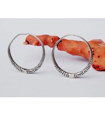 Antique handmade married women wedding nomadic Creolen earring Vintage silver hoops from Auristan Afghanistan Swat valley in Pakistan.