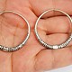 Antique handmade married women wedding nomadic Creolen earring Vintage silver hoops from Auristan Afghanistan Swat valley in Pakistan.