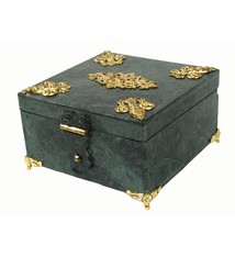 Extravagate und atemberaubende olivgrün Serpentin afghanischen Shahmaqsud Jade büchse Schmuck Dose schatulle Gefäß aus Afghanistan Nr-25