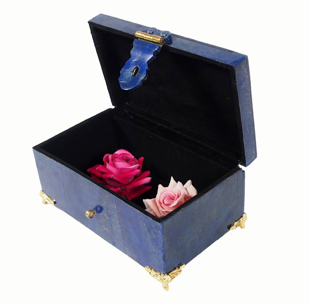 Extravagant Afghan Lapis lazuli büchse Schmuck Dose schatulle Kiste box No:18/28