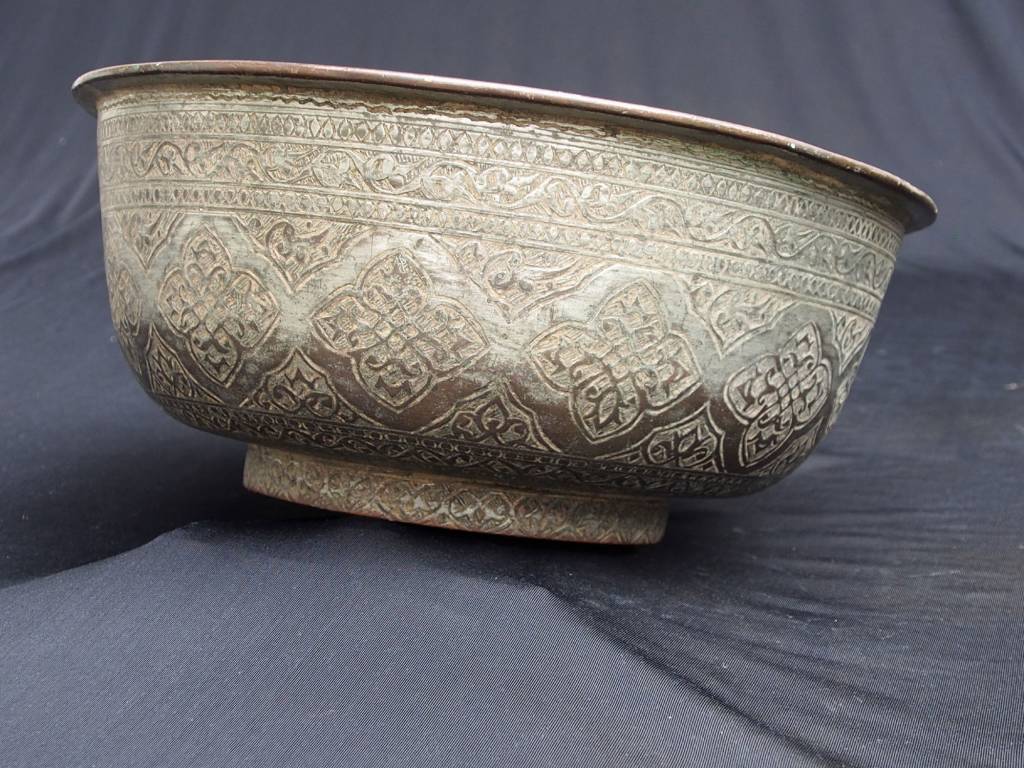 Antique Large  18th to 19th century Tinned Copper Bowl No:Jam/  18/D