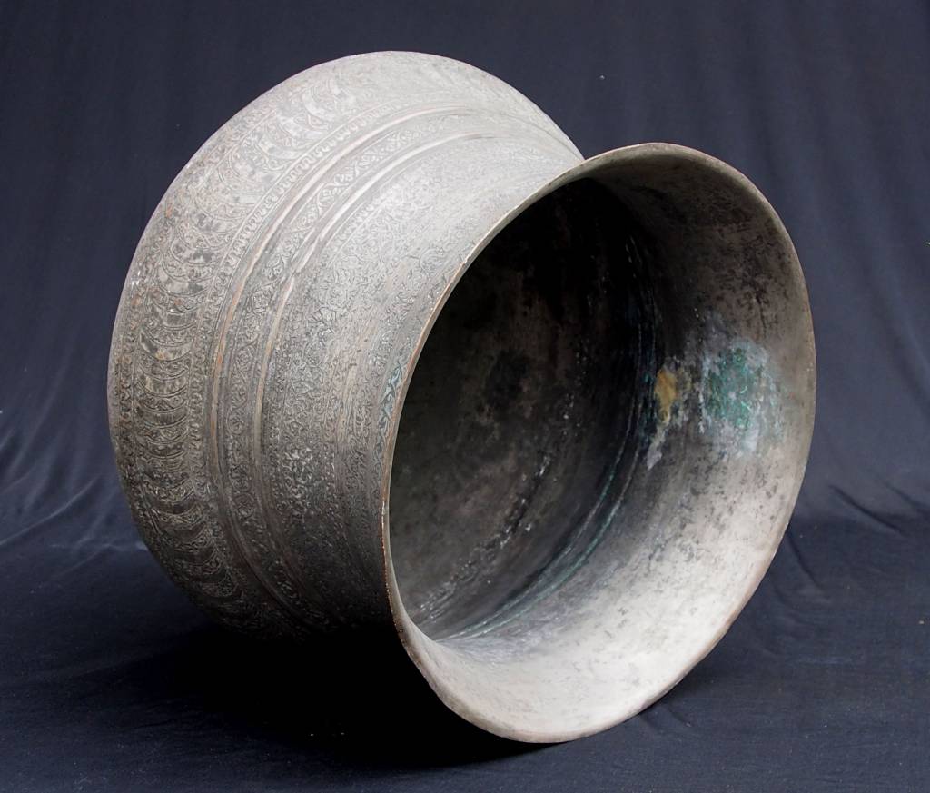 Antique  islamic Tinned Copper overpot bucket  19th century No:18/A