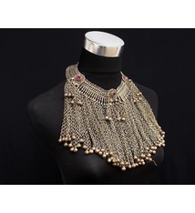 Antike Vintage Afghanische Boho Hochzeit Halskette nomaden Halskette Choker Nomadenschmuck Dorfschmuck Bauernschmuck 18/11-B