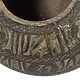 antique Islamic soapstone  Large antique heavy tool gray stone bowl vessel carved Artifact from Afghanistan / Pakistan A
